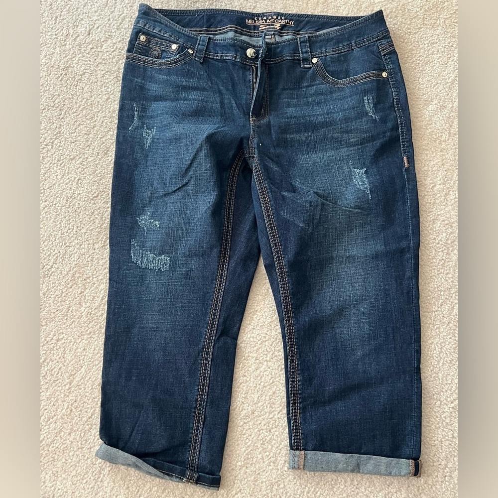 Dark Rinse Desteuction Jeans